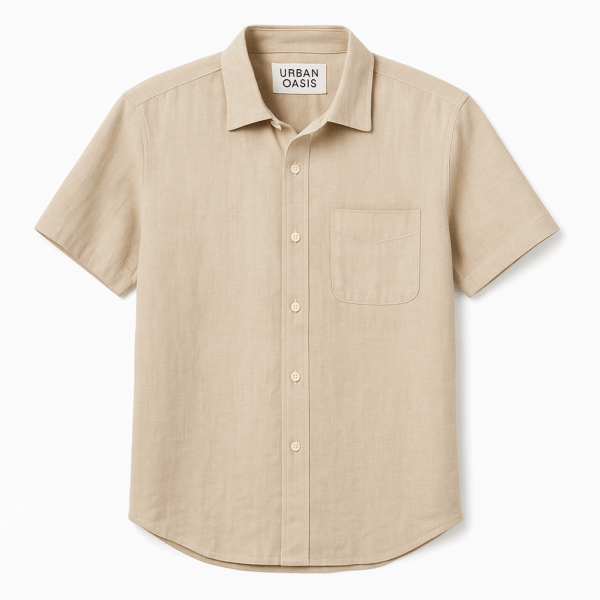 Oasis Linen Shirt — Sand